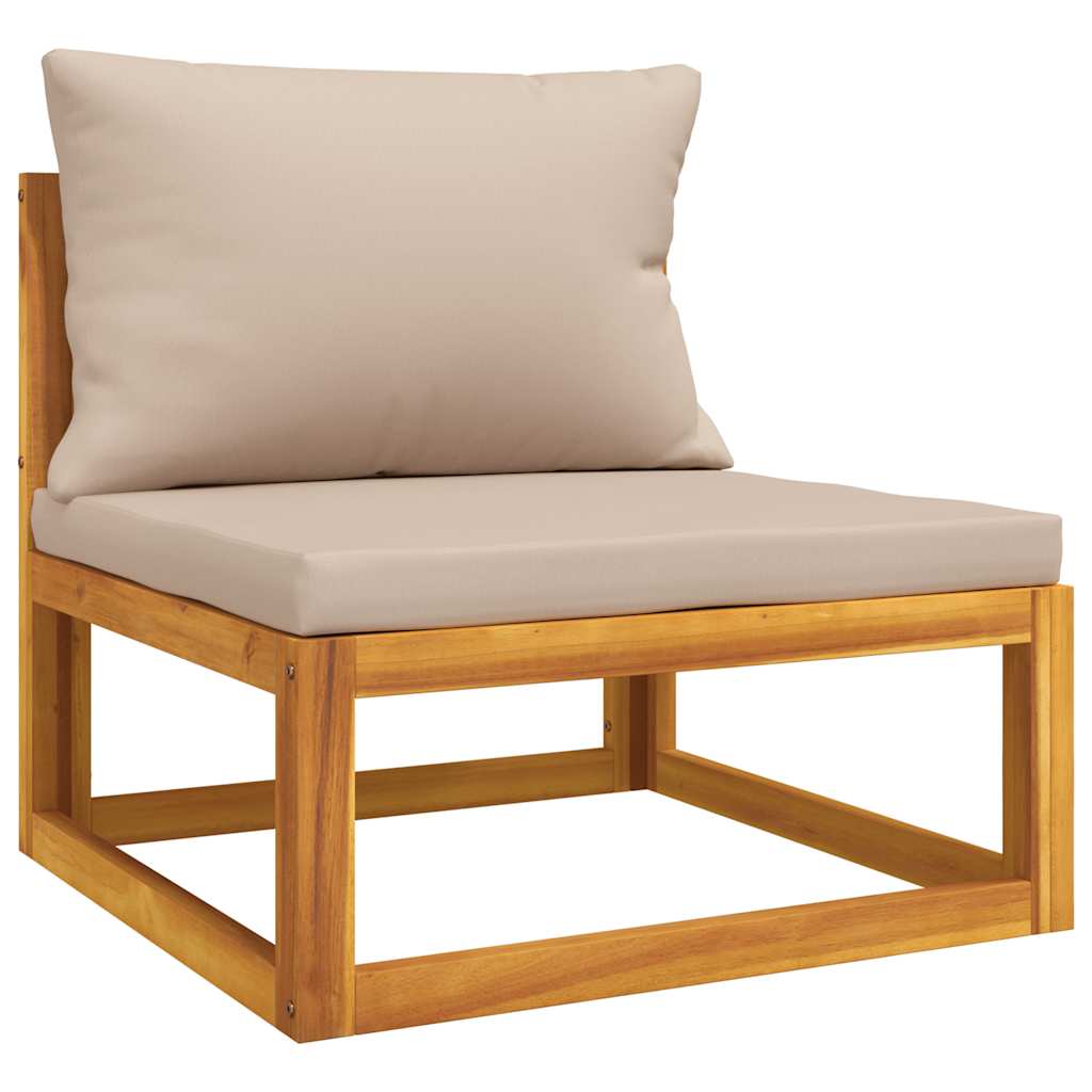 Set Divani da Giardino 2pz con Cuscini Legno Massello Acacia - homemem39