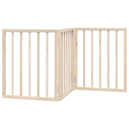 Cancelletto per cani pieghevole a 3 pannelli 150 cm in legno di pioppo | homemem39