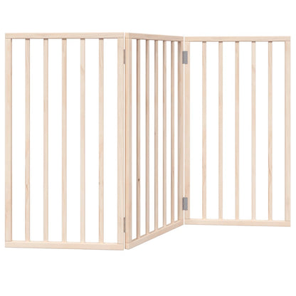 Cancelletto per cani pieghevole a 3 pannelli 150 cm in legno di pioppo | homemem39