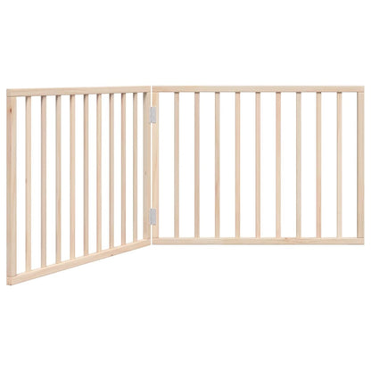 Cancelletto per cani pieghevole 2 pannelli 160 cm in legno di pioppo | homemem39