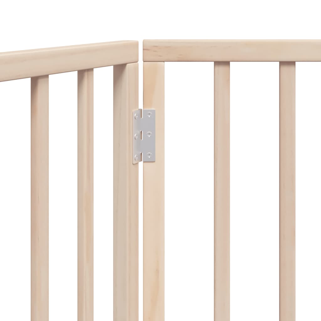 Cancelletto per cani pieghevole 2 pannelli 160 cm in legno di pioppo | homemem39