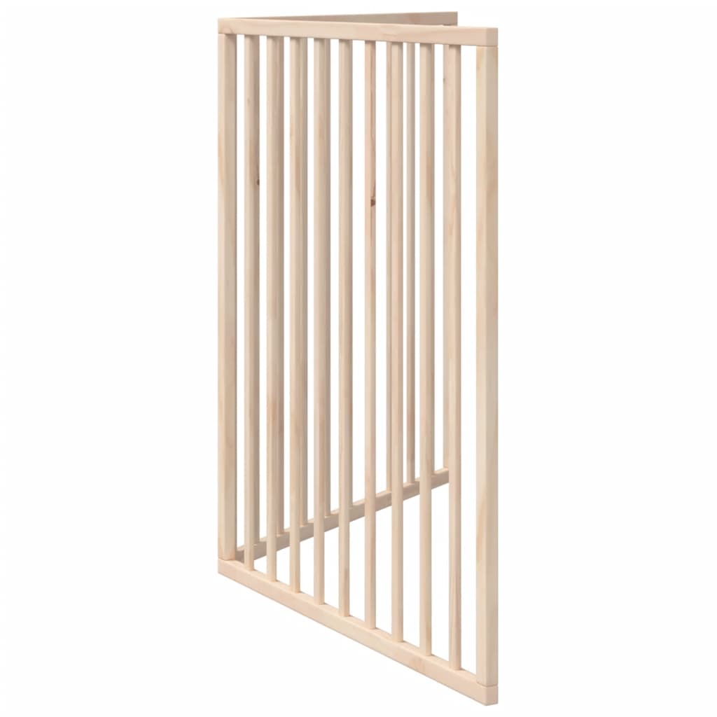 Cancelletto per cani pieghevole 2 pannelli 160 cm in legno di pioppo | homemem39