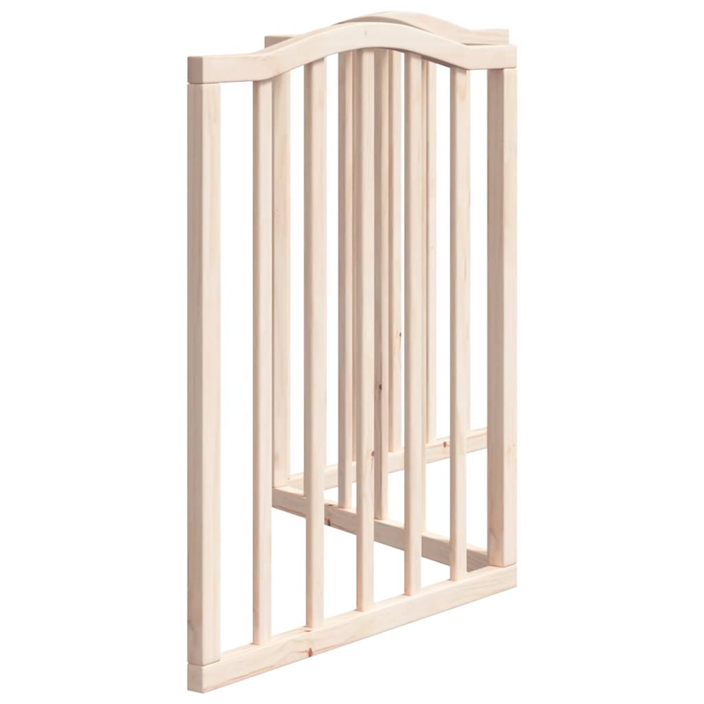 Cancello per Cani Pieghevole 3 Pannelli 150 cm Legno di Pioppo | homemem39