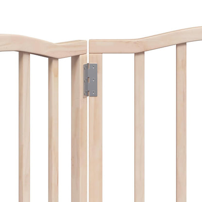 Cancello per Cani Pieghevole 3 Pannelli 150 cm Legno di Pioppo | homemem39