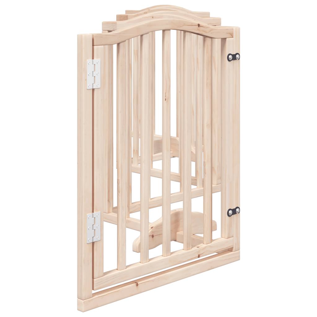Cancello per Cani Pieghevole 6 Pannelli 300 cm Legno di Pioppo | homemem39