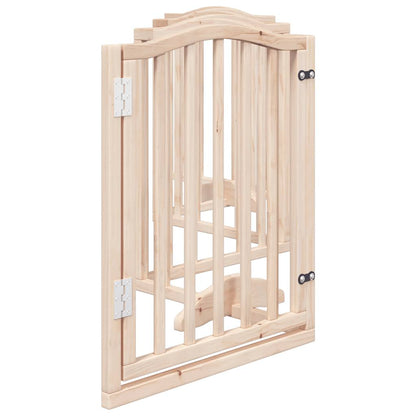 Cancello per Cani Pieghevole 6 Pannelli 300 cm Legno di Pioppo | homemem39