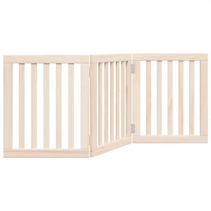 Cancelletto per cani pieghevole a 3 pannelli 150 cm in legno di pioppo | homemem39