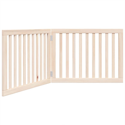 Cancelletto per cani pieghevole 2 pannelli 160 cm in legno di pioppo | homemem39