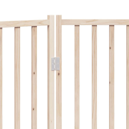 Cancelletto per cani pieghevole a 3 pannelli 150 cm in legno massello di abete | homemem39