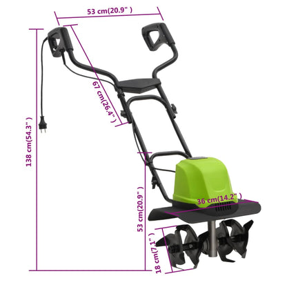 Fresa da Giardino Elettrica con 4 Lame 800 W | homemem39