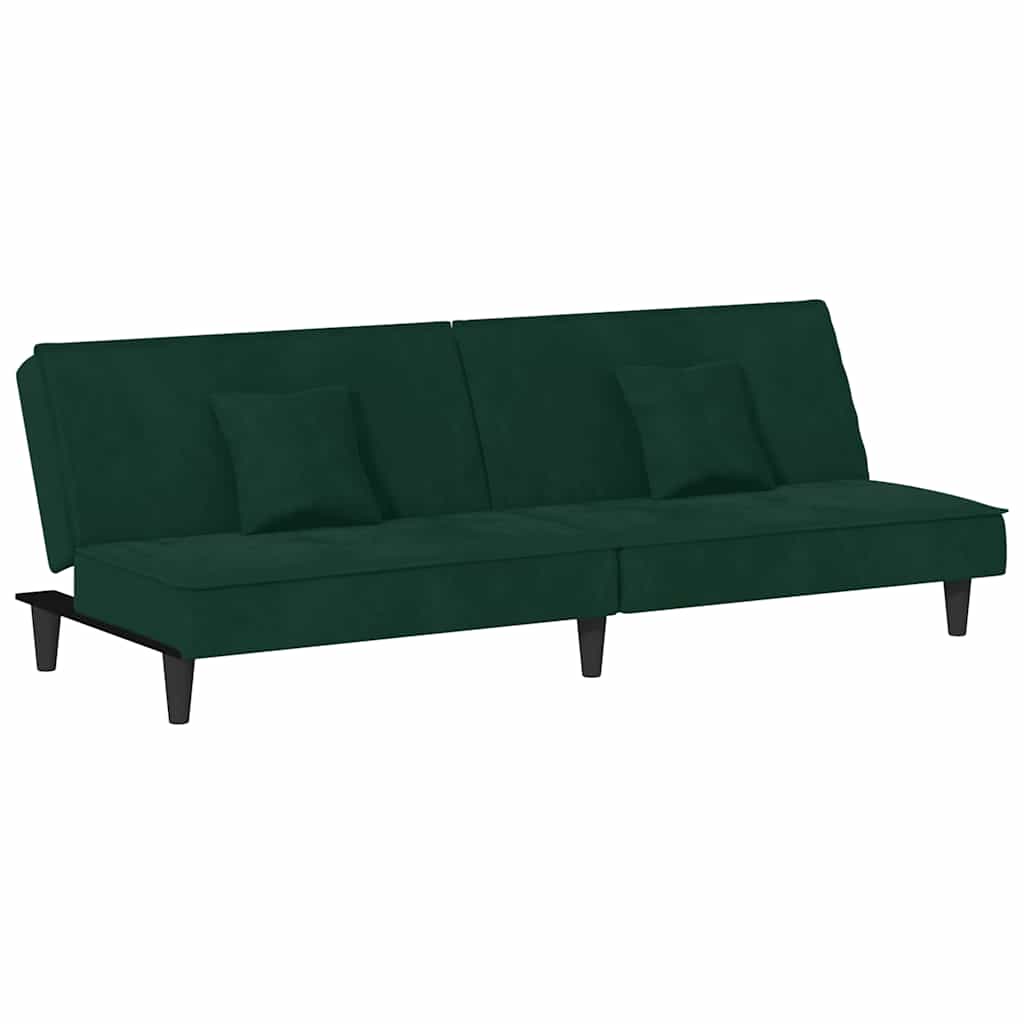 Divano Letto Verde Scuro in Velluto | homemem39