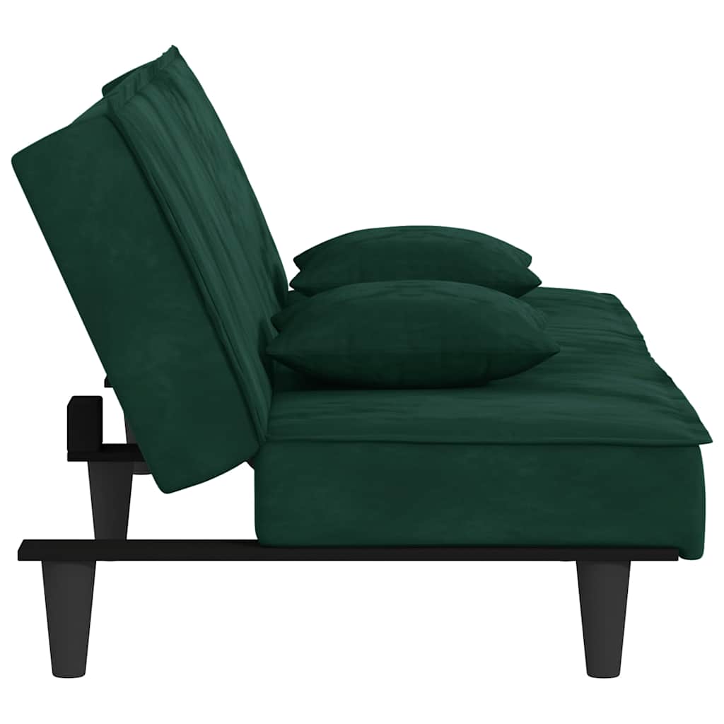Divano Letto Verde Scuro in Velluto | homemem39