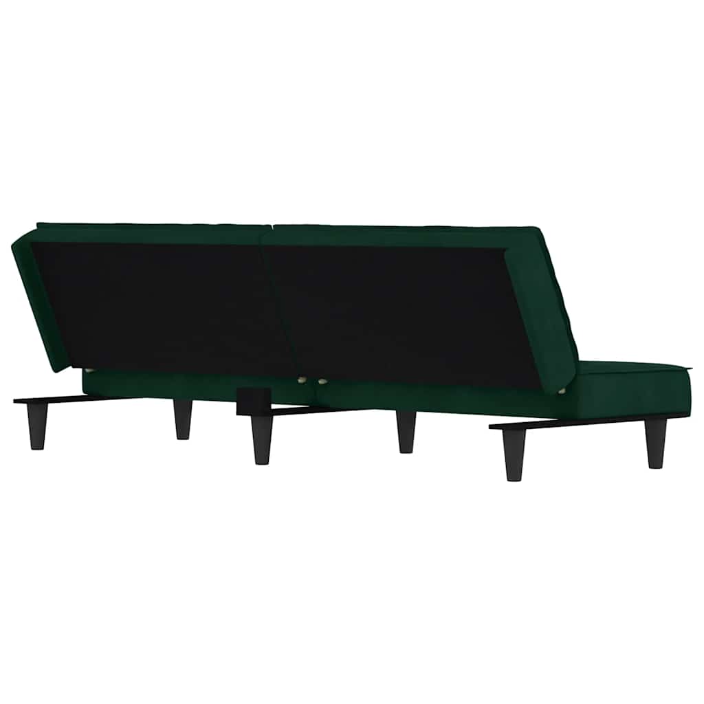 Divano Letto Verde Scuro in Velluto | homemem39