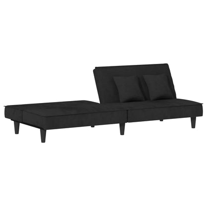 Divano Letto Nero in Velluto | homemem39