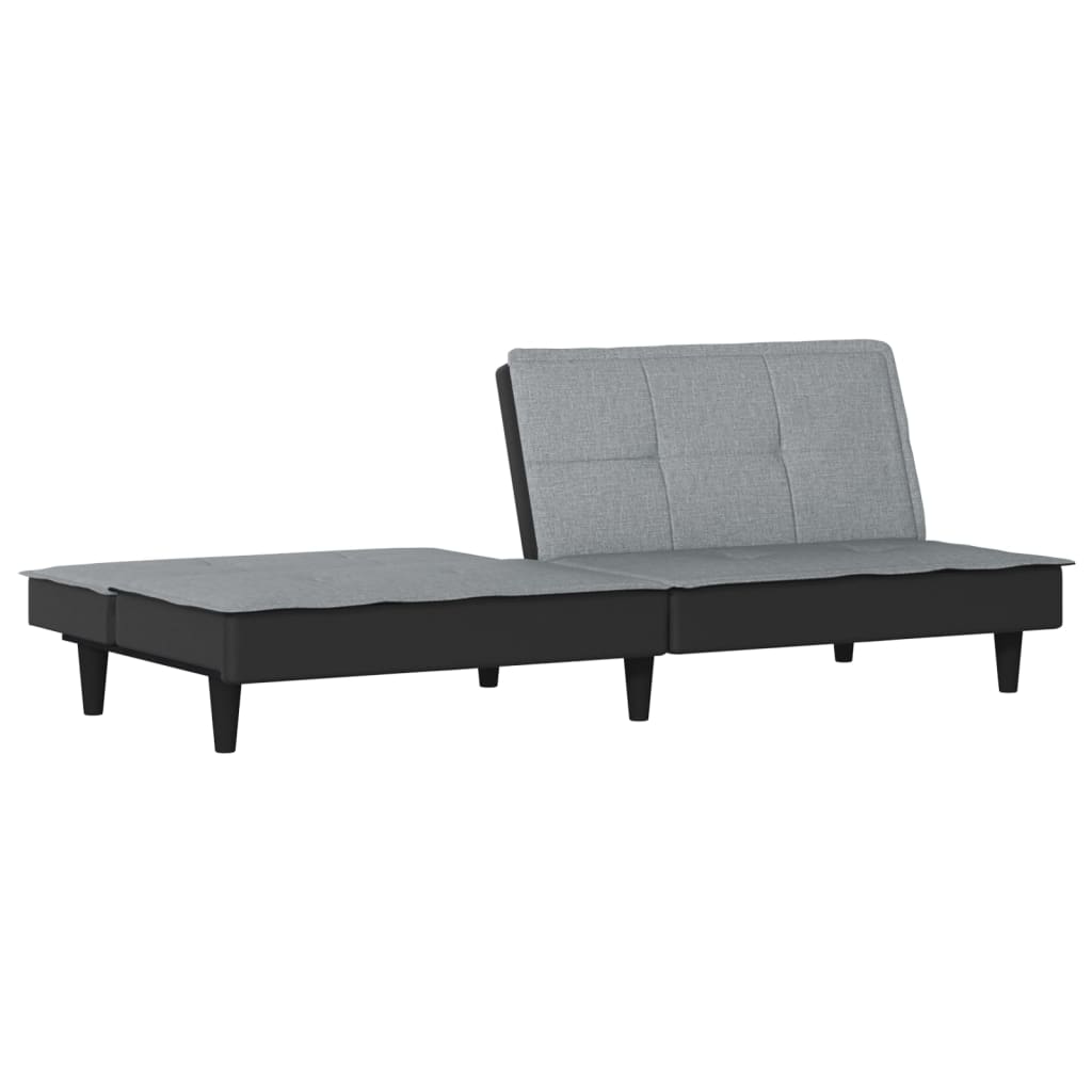 Divano Letto Grigio Chiaro in Tessuto | homemem39