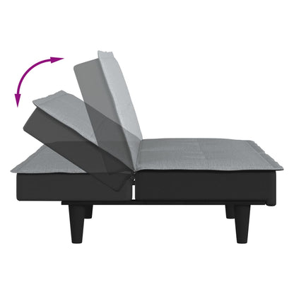 Divano Letto Grigio Chiaro in Tessuto | homemem39