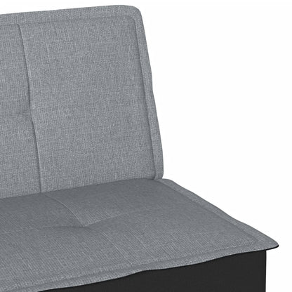 Divano Letto Grigio Chiaro in Tessuto | homemem39