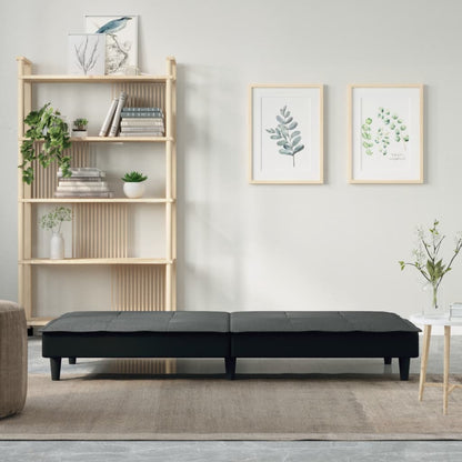 Divano Letto Grigio Scuro in Tessuto | homemem39