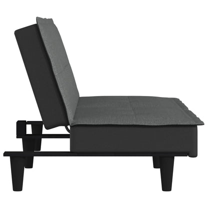 Divano Letto Grigio Scuro in Tessuto - homemem39
