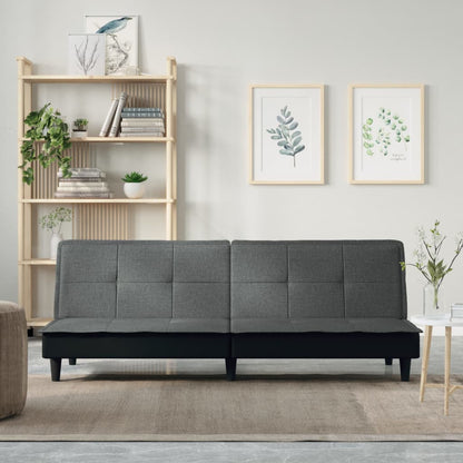 Divano Letto Grigio Scuro in Tessuto | homemem39