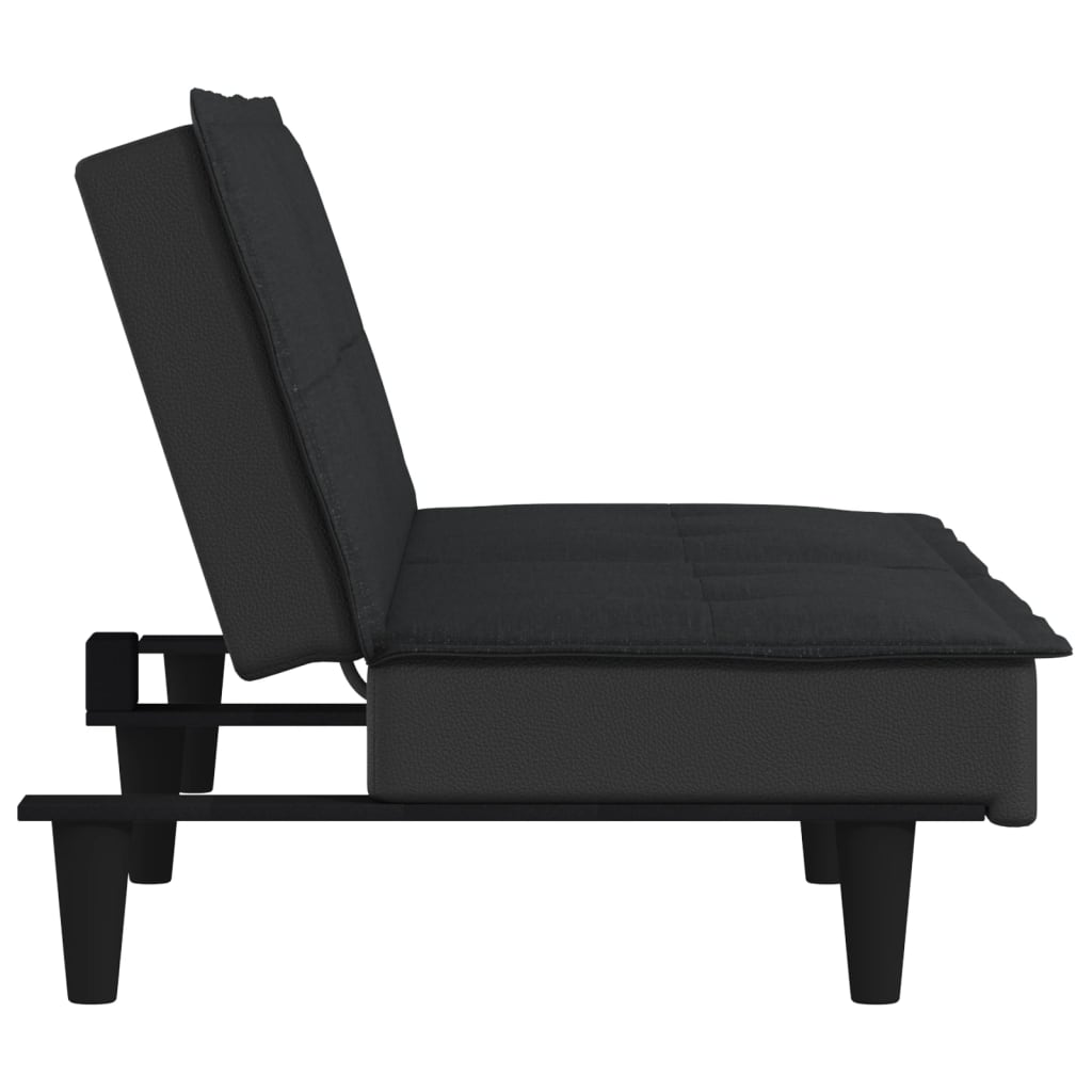 Divano Letto Nero in Tessuto | homemem39