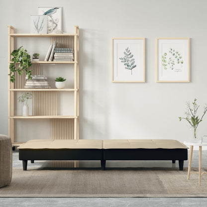 Divano Letto Crema in Tessuto | homemem39
