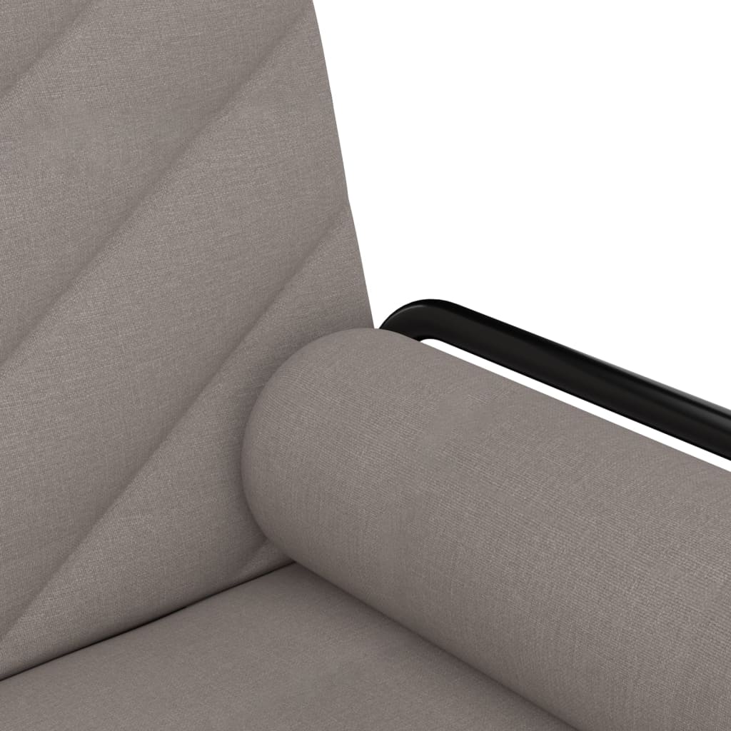 Divano Letto con Braccioli Tortora in Tessuto - homemem39