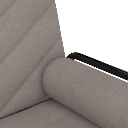 Divano Letto con Braccioli Tortora in Tessuto - homemem39