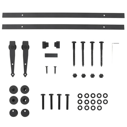 Kit Mini Anta Scorrevole Armadio in Acciaio al Carbonio 122 cm | homemem39