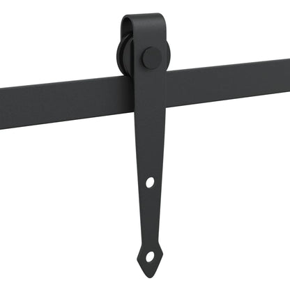 Kit Mini Anta Scorrevole Armadio in Acciaio al Carbonio 122 cm | homemem39