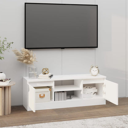 TV Stand with White Door 102x30x36 cm