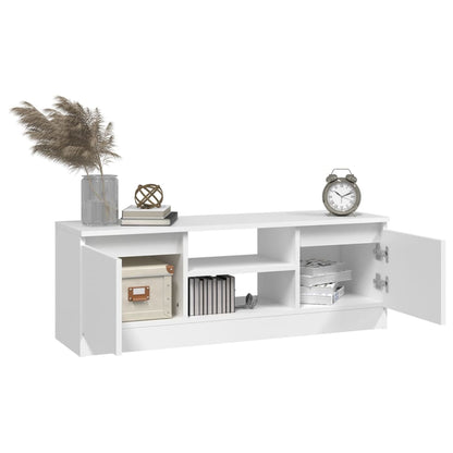 TV Stand with White Door 102x30x36 cm