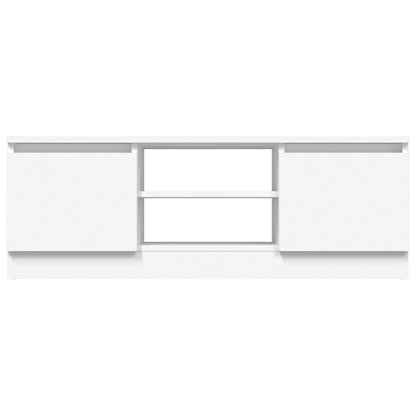 TV Stand with White Door 102x30x36 cm