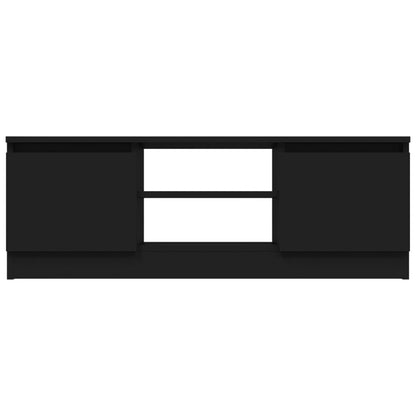 Mobile Porta TV con Anta Nero 102x30x36 cm - homemem39