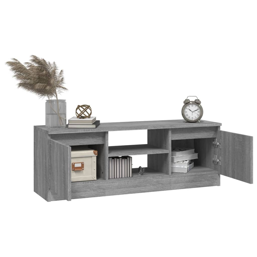 TV Stand with Sonoma Gray Door 102x30x36 cm