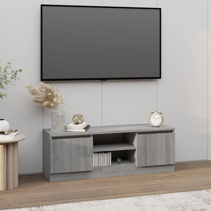Mobile Porta TV con Anta Grigio Sonoma 102x30x36 cm - homemem39