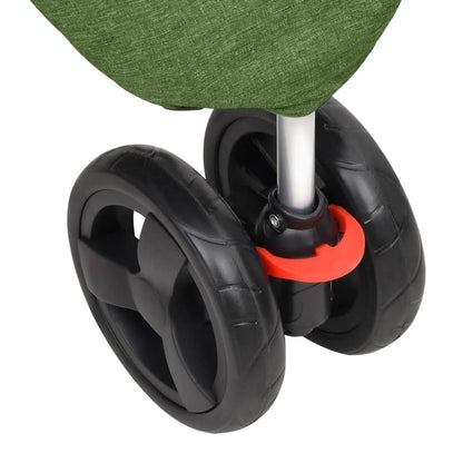 Passeggino per Cani Pieghevole Verde 80x46x98cm Tessuto Oxford - homemem39