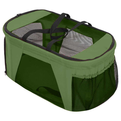 Passeggino Cani Pieghevole 2 Livelli Verde 83x48x97cm Tessuto | homemem39