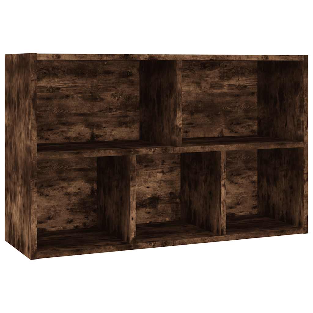 Libreria/Credenza Rovere Fumo 50x25x80 cm in Legno Multistrato | homemem39