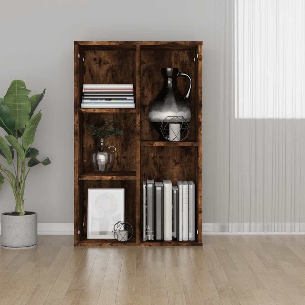 Libreria/Credenza Rovere Fumo 50x25x80 cm in Legno Multistrato | homemem39