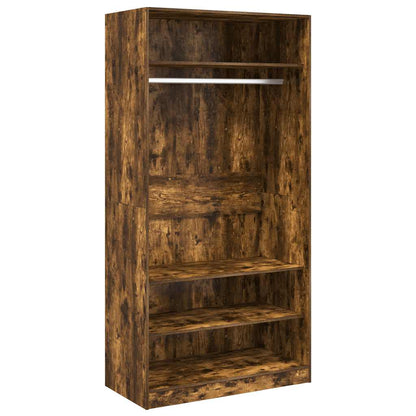 Armadio Rovere Fumo 100x50x200 cm in Legno Multistrato