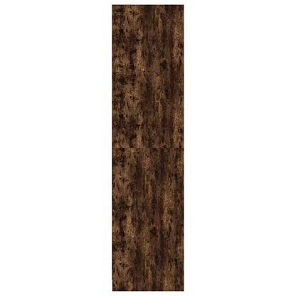 Smoked Oak Wardrobe 100x50x200 cm in Multilayer Wood