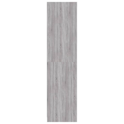 Armadio Grigio Sonoma 100x50x200 cm in Legno Multistrato - homemem39