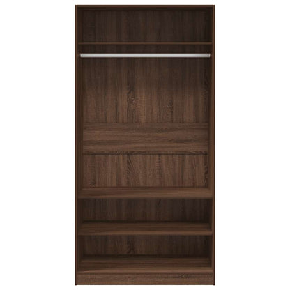 Armadio Rovere Marrone 100x50x200 cm in Legno Multistrato
