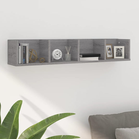 Mensola a Muro CD Grigio Sonoma 100x18x18 cm Legno Multistrato | homemem39