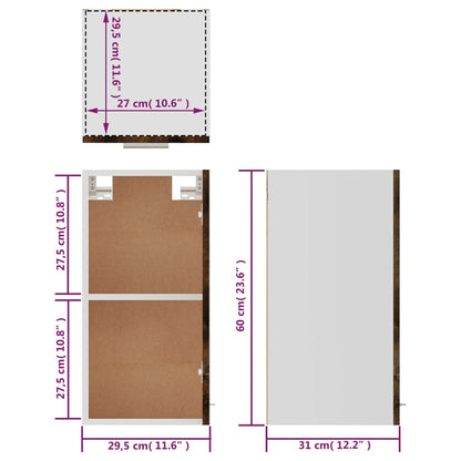 Mobile Pensile “Lyon” Rovere Fumo 29,5x31x60 cm