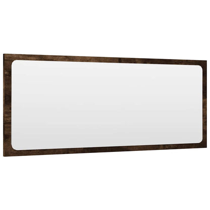 Set Mobili da Bagno 2 pz Rovere Fumo in Legno Multistrato