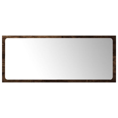 Set Mobili da Bagno 2 pz Rovere Fumo in Legno Multistrato