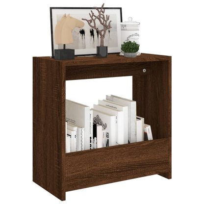 Tavolino Rovere Marrone 50x26x50 cm in Legno Multistrato | homemem39