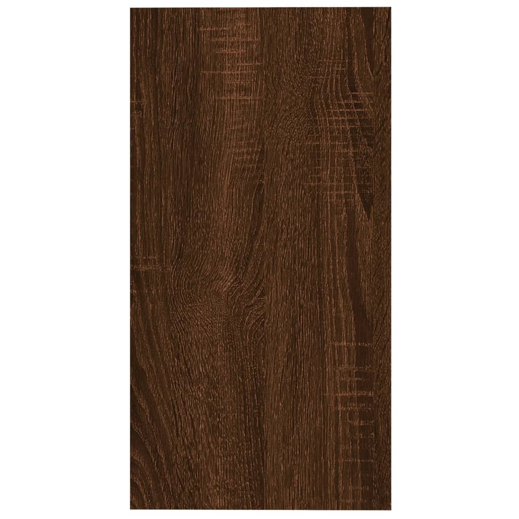 Tavolino Rovere Marrone 50x26x50 cm in Legno Multistrato | homemem39